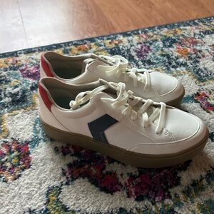 Stylish White and Red womens Sneakers